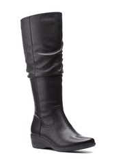Clarks® Rosely Knee High Leather Boot (Women)