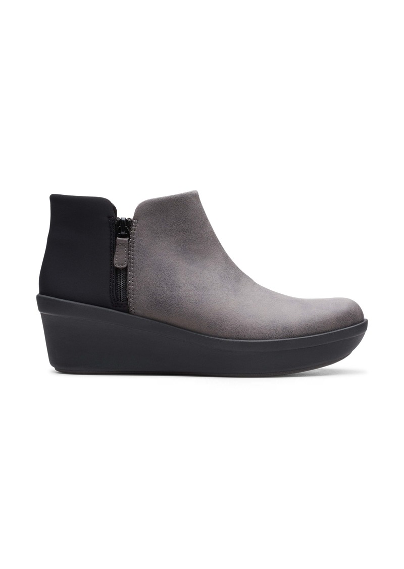 clarks step rose up ankle bootie