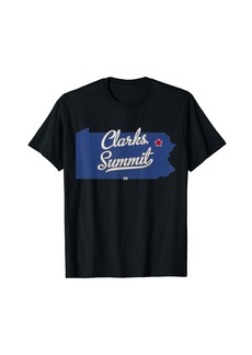 Clarks Summit Pennsylvania PA Map T-Shirt
