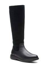 clarks black boots womens