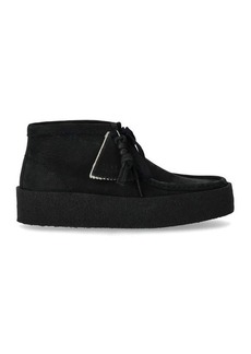 CLARKS  WALLABEE CUP BT BLACK ANKLE BOOT