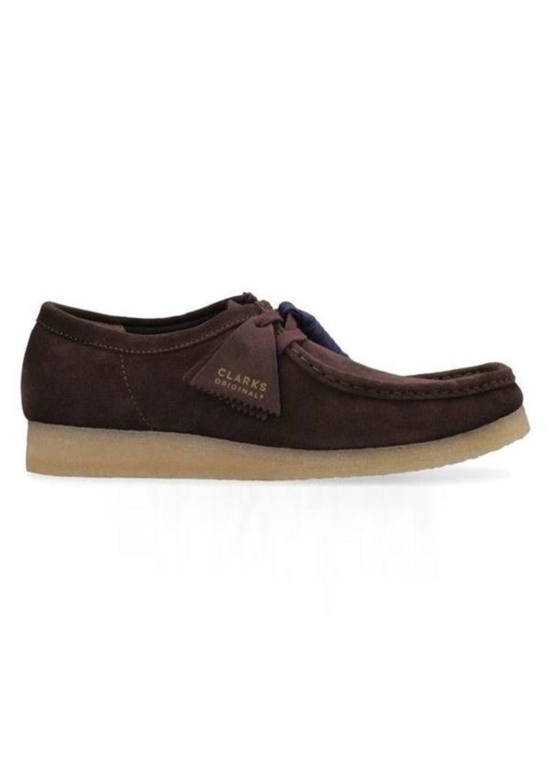 CLARKS WALLABEE SUEDE LACE-UP SHOES