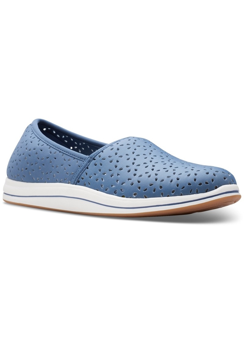 Clarks Women's Cloudsteppers Breeze Emily Perforated Loafer Flats - Blue