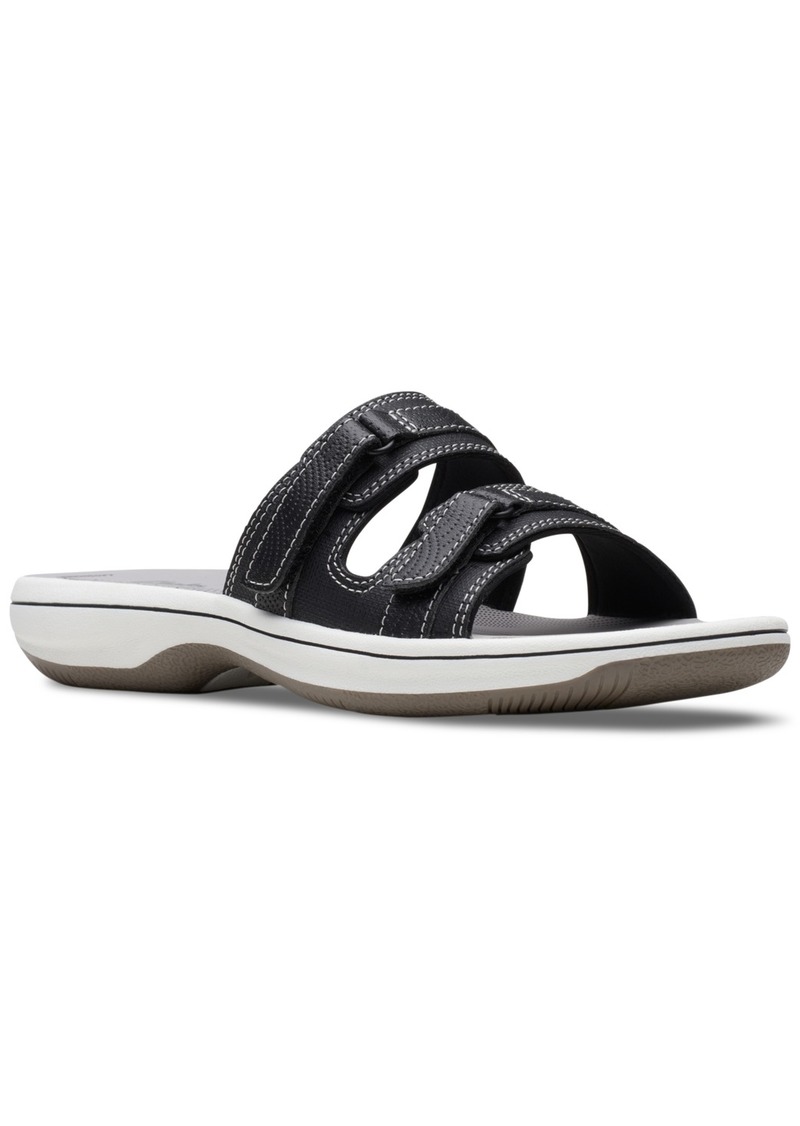 Clarks Women's Cloudsteppers Breeze Piper Comfort Slide Sandals - Black