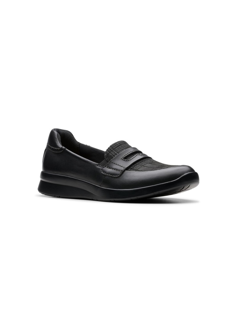 Clarks Women's Collection Ellowyn Penny Shoes - Black Leather