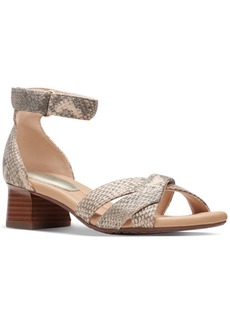 Clarks Women's Desirae Lily Ankle-Strap Sandals - Beige Metallic