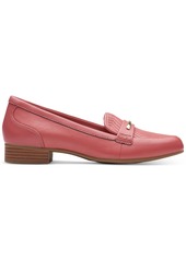 Clarks Women's Juliet Aster Slip On Loafer Flats - Rose Leather