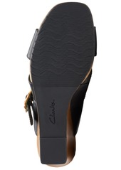 Clarks Women's Kyarra Judi Strappy Slip-On Wedge Sandals - Black