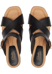 Clarks Women's Kyarra Judi Strappy Slip-On Wedge Sandals - Black