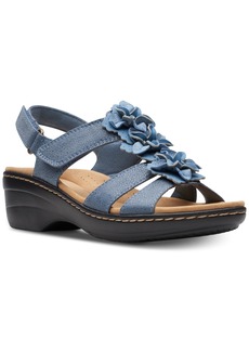 Clarks Women's Merliah Sheryl Embellished Slingback Sandals - Blue Interest
