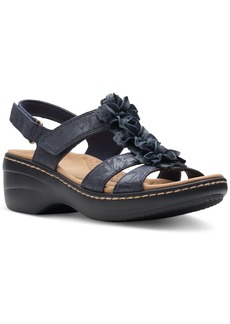 Clarks Women's Merliah Sheryl Embellished Slingback Sandals - Navy