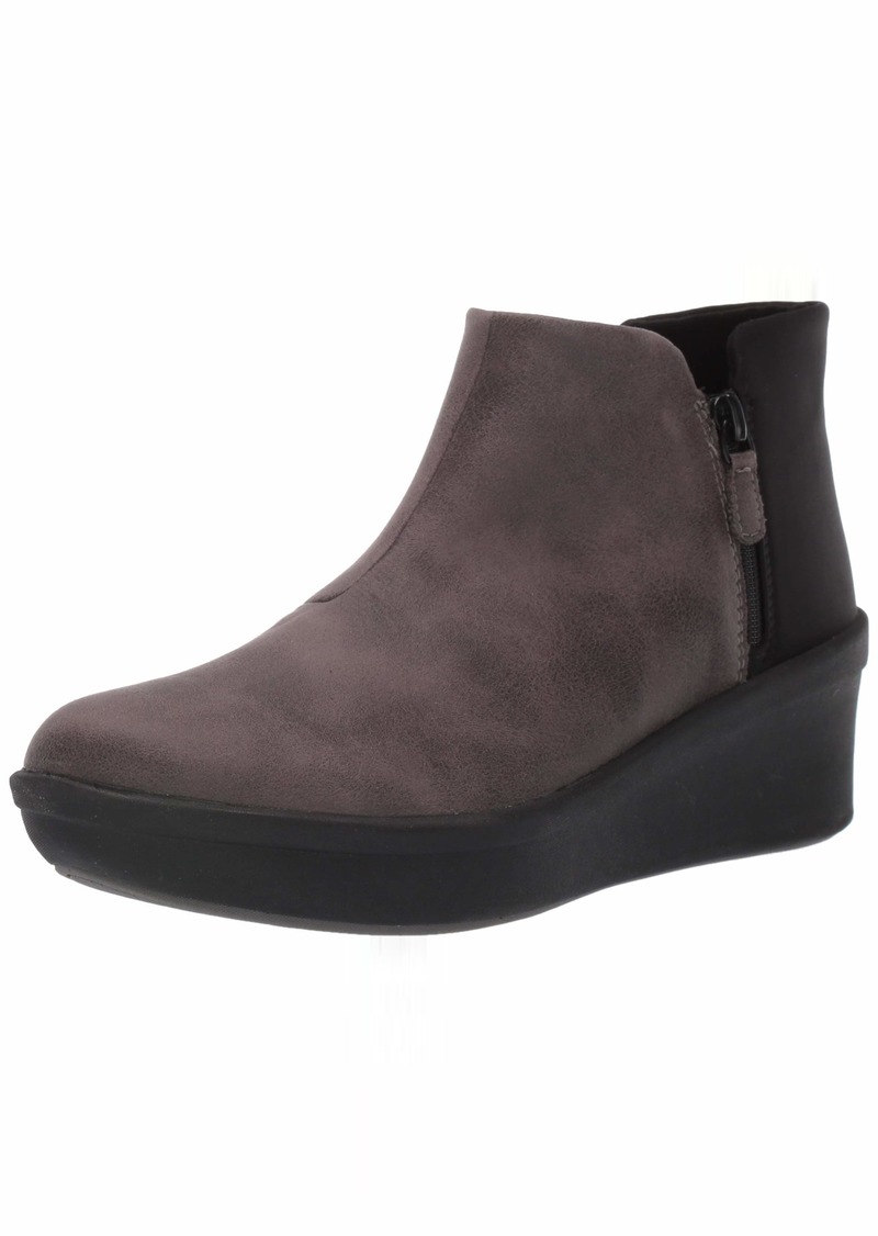 clarks step rose up ankle bootie