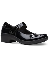 Clarks Women's Talene Ave Mary Jane Round-Toe Shoes - Black Leather
