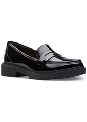 Clarks Women's Westlynn Ayla Round-Toe Penny Loafers - Black Patent