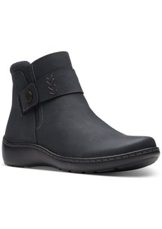 Clarks Cora Rae Womens Leather Ankle Booties