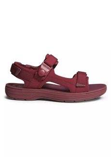 Clarks Cur Leather-Blend Sandals