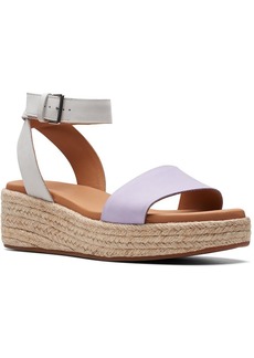 Clarks Kimmei Ivy Womens Leather Ankle Strap Wedge Sandals