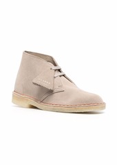 Clarks logo-embossed suede desert boots