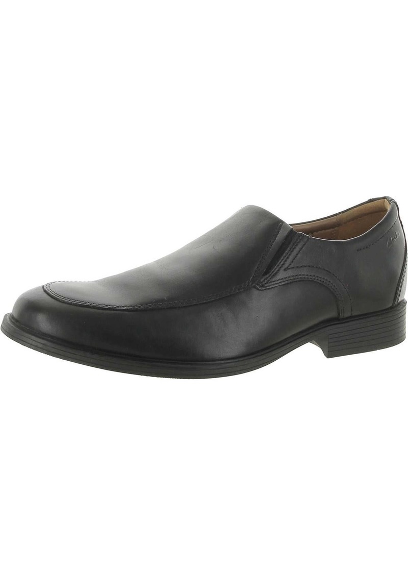 Clarks Whiddon Cap Mens Leather Round Toe Oxfords