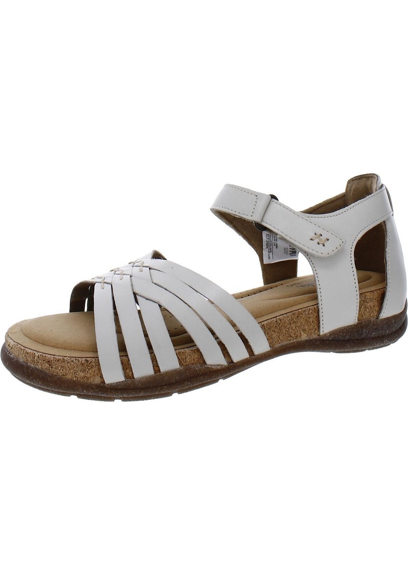 Clarks Womens Leather Wedge Sandals