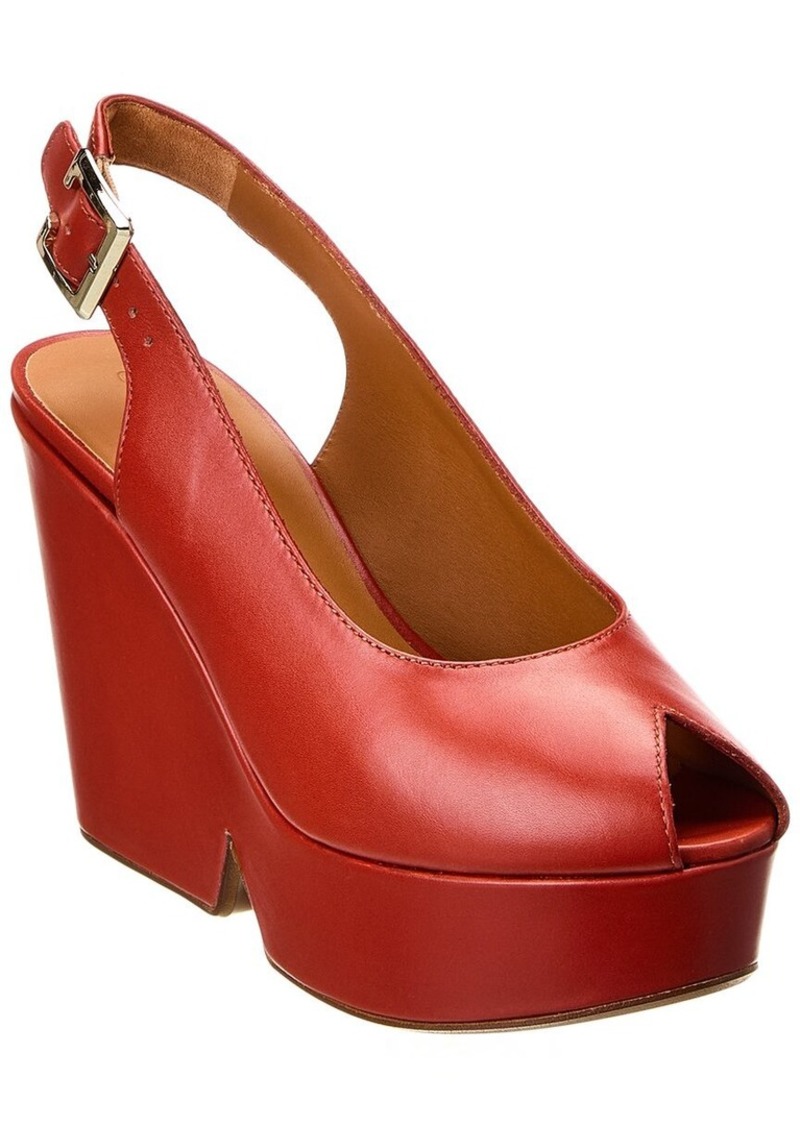 Clergerie Dylan Leather Platform Sandal