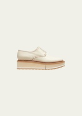 Clergerie Paris Brooks Leather Flatform Derby Loafers