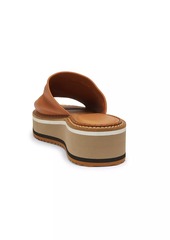 Clergerie Fast2 45MM Leather Wedge Sandals