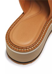 Clergerie Fast2 45MM Leather Wedge Sandals