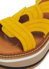 Clergerie Fresia Leather Platform Sandals