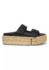 Clergerie Qiana2 Leather Espadrille Sandals