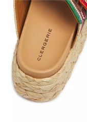 Clergerie Quinie 40MM Raffia Sandals