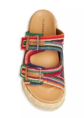 Clergerie Quinie 40MM Raffia Sandals