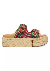 Clergerie Quinie 40MM Raffia Sandals