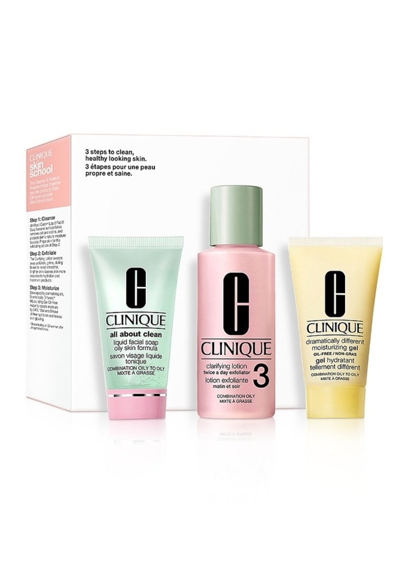 Clinique Skin School Supplies Cleanser Refresher Course Set - Combination Oily