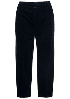 Blue Cropped Rib Pants in Velvet Woman Closed