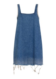 CLOSED - Denim Mini Dress - Blue - L - Moda Operandi