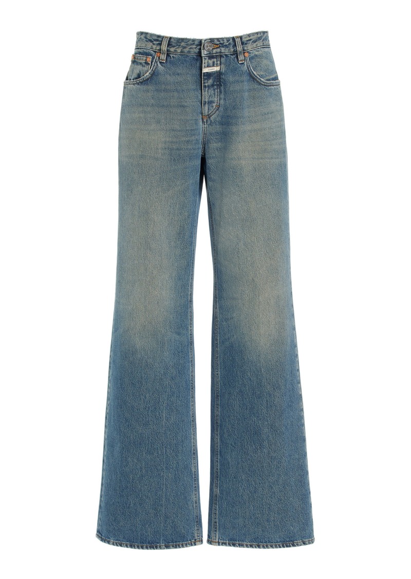 CLOSED - Gillan Rigid Mid-Rise Flared Jeans - Light Wash - 32 - Moda Operandi