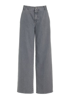 CLOSED - Jurdy Rigid Low-Rise Straight-Leg Jeans - Grey - 24 - Moda Operandi