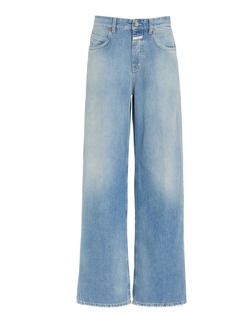 CLOSED - Nikka Rigid Low-Rise Wide-Leg Jeans - Light Wash - 26 - Moda Operandi