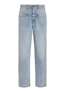 CLOSED - Pedal Pusher Rigid High-Rise Straight-Leg Jeans - Blue - 23 - Moda Operandi