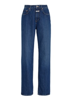 CLOSED - Roan Rigid High-Rise Straight-Leg Jeans - Blue - 28 - Moda Operandi