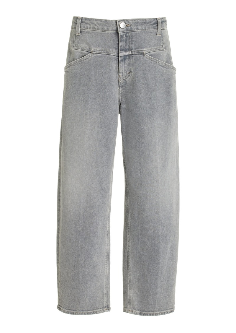 CLOSED - Stover Stretch-Cotton Pants - Grey - 24 - Moda Operandi