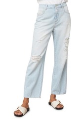 Closed Gill Ripped Straight Leg Jeans in Light Blue at Nordstrom