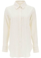 Closed striped cotton-wool shirt