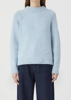 CLOSED Crew Neck Long Sleeve Sweater In Blue Water