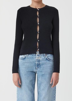 CLOSED Cropped Cardigan In Black