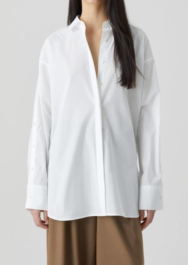 CLOSED Organic Cotton Poplin Blouse In White