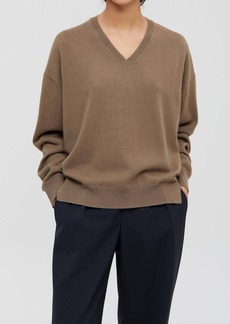 CLOSED V-Neckline Sweater In Chocolate Chip