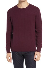 Club Monaco Crewneck Wool & Cashmere Sweater in Wine at Nordstrom