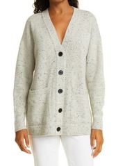 Club Monaco Donegal Cashmere Cardigan in Grey Donegal at Nordstrom